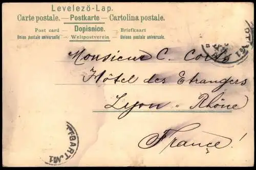 ALTE LITHO POSTKARTE GRUSS AUS STUTTGART SIEGESHALLE BAHNHOF INNERES KÖNIGSBAU 1900 Ansichtskarte AK cpa postcard