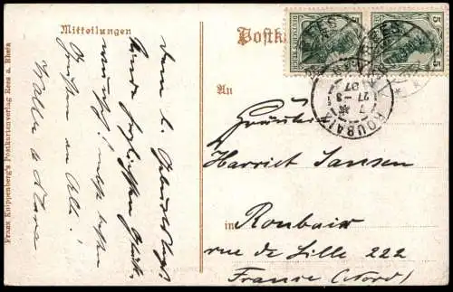 ALTE POSTKARTE REES AM RHEIN RHEINWERFT WERFT SCHIFFE BOOTE Schiff Boot Ansichtkarte AK cpa postcard