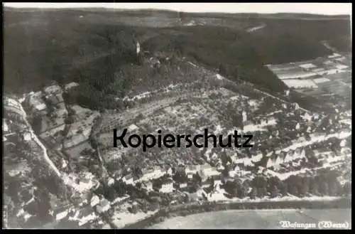 ÄLTERE KARTE WASUNGEN WERRA PANORAMA REPRO? Thüringen Format Postkarte Ansichtskarte