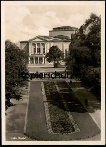 ALTE POSTKARTE HALLE SAALE THEATER DES FRIEDENS theatre Ansichtskarte AK postcard cpa
