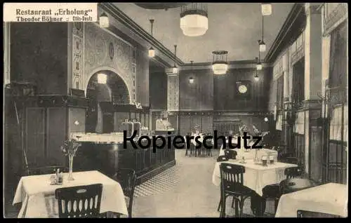 ALTE POSTKARTE CÖLN DEUTZ RESTAURANT ERHOLUNG THEODOR BÖHNER INNENANSICHT KÖLN Ansichtskarte AK postcard cpa