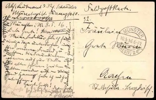 ALTE POSTKARTE MÜNSTER WESTFALEN RESTAURATION KNEIPE BULLENKOPP INNENANSICHT Bullenkopf Ansichtskarte AK postcard cpa