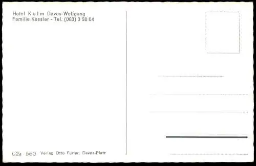 ALTE POSTKARTE DAVOS-WOLFGANG HOTEL KULM FAMILIE KESSLER CALTEX TANKSTELLE SAURER BUS STEYR VW filling station Schweiz