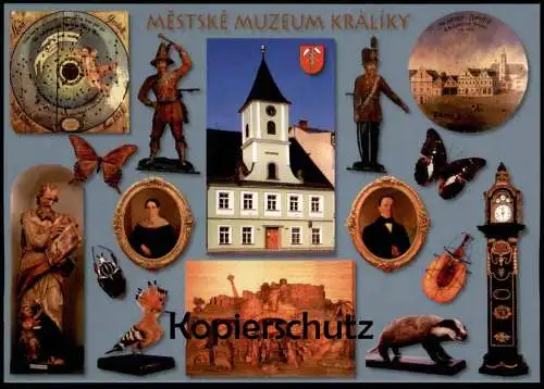 POSTKARTE KRÁLÍKY MESTSKE MUZEUM GRULICH MUSEUM STADTMUSEUM HOLZKRIPPE KRIPPE ceska republika czech republic postcard