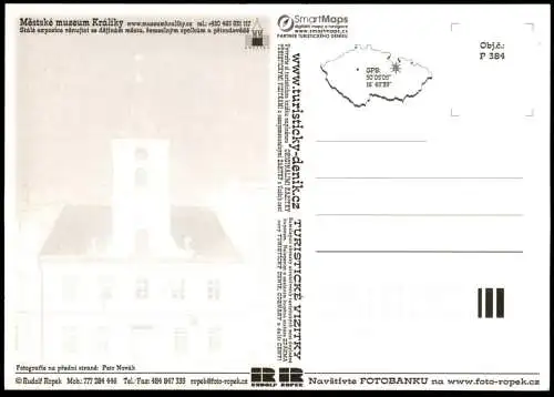 POSTKARTE KRÁLÍKY MESTSKE MUZEUM GRULICH MUSEUM STADTMUSEUM HOLZKRIPPE KRIPPE ceska republika czech republic postcard