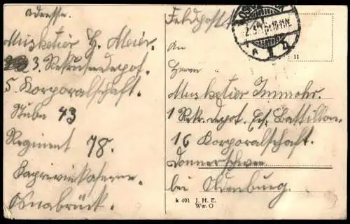 ALTE POSTKARTE OSNABRÜCK WIENER CAFÉ KERKHOF 1915 Ansichtskarte AK cpa postcard