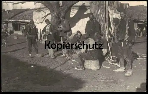 ALTE FOTO POSTKARTE MAZEDONIEN 1917 Volksgruppe Sinti Roma ? Macedoine Macedonia gypsy ? cpa AK Ansichtskarte postcard