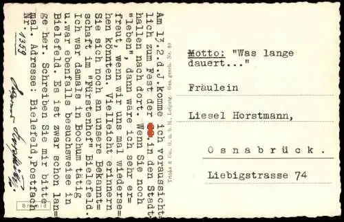 ALTE POSTKARTE BIELEFELD HORST-WExxxL-STEIN Ansichtskarte cpa postcard AK