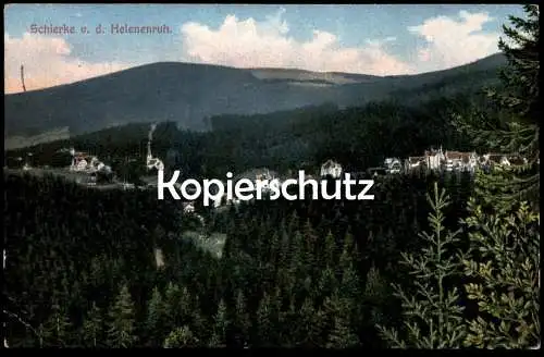 ALTE POSTKARTE SCHIERKE IM HARZ VON DER HELENENRUH PANORAMA GESAMTANSICHT AK Ansichtskarte cpa postcard