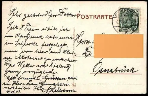 ALTE POSTKARTE SCHIERKE IM HARZ VON DER HELENENRUH PANORAMA GESAMTANSICHT AK Ansichtskarte cpa postcard