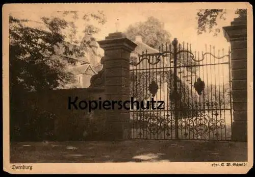 ALTE POSTKARTE DORNBURG BEI JENA AUS DEM KARTEN-KALENDER FÜR DAS GOETHE-JAHR 1932 SCHLOSS castle chateau Ansichtskarte