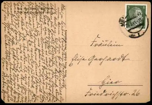 ALTE POSTKARTE DORNBURG BEI JENA AUS DEM KARTEN-KALENDER FÜR DAS GOETHE-JAHR 1932 SCHLOSS castle chateau Ansichtskarte