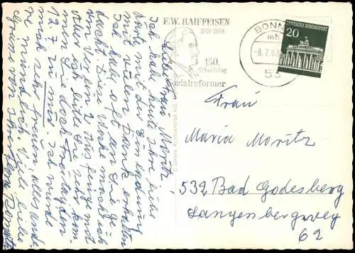 ÄLTERE POSTKARTE EHLSCHEID WESTERWALD LAUBACHSMÜHLE FREIBAD ALMBLICK Rengsdorf-Waldbreitbach Ansichtskarte cpa postcard