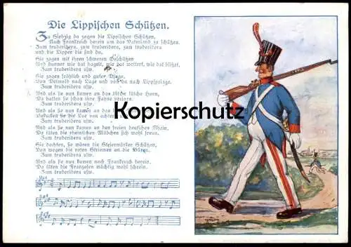 ALTE POSTKARTE DIE LIPPISCHEN SCHÜTZEN BAD MEINBERG 1936 DETMOLD TEUTOBURGER WALD LIPPE SOLDAT Ansichtskarte AK postcard