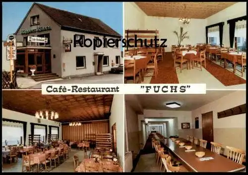 ÄLTERE POSTKARTE BENSBERG BÄRBROICH CAFÉ GASTSTÄTTE FUCHS BERGISCH GLADBACH Ansichtskarte postcard cpa AK