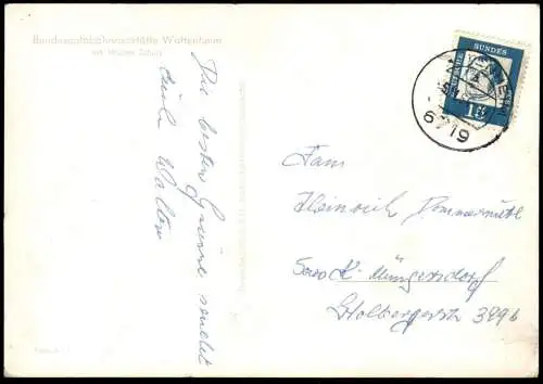 ÄLTERE POSTKARTE BUNDESAUTOBAHNRASTSTÄTTE WATTENHEIM LKW AUTOHOF RASTSTÄTTE AUTOBAHN-RASTHAUS highway motorway autoroute