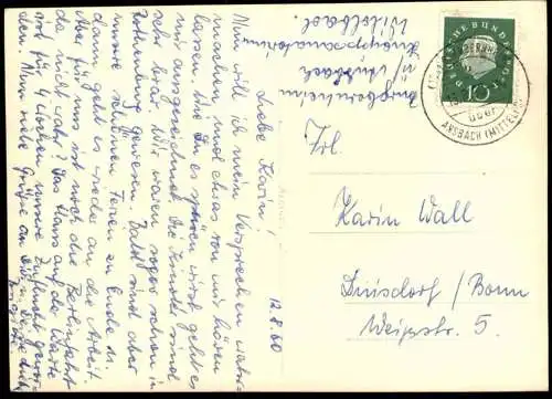 ALTE POSTKARTE WILDBAD BURGBERNHEIM MITTELFRANKEN KNEIPP'SCHES KURLAND MARKGRAFEN SCHLOSS HINTER QUELLGEBIET AK cpa