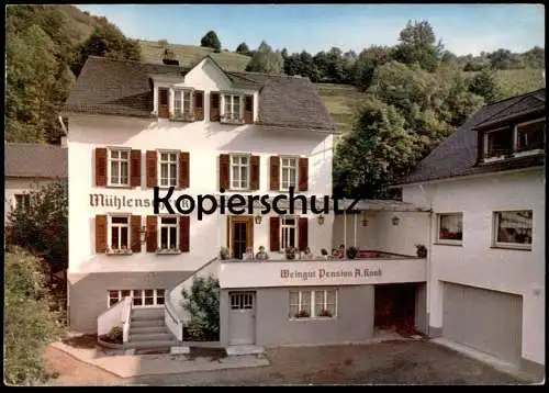 ÄLTERE POSTKARTE MÜHLENSCHENKE PENSION WEINGUT ALOYS KNAB GRÜNDELBACH ST. GOAR GRÜNDELBACHTAL Ansichtskarte AK postcard