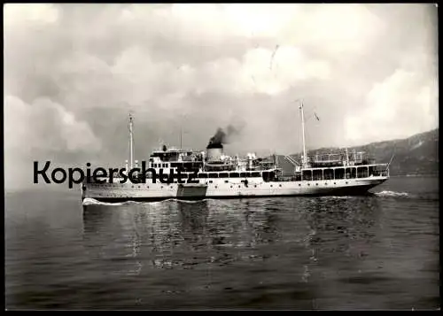 ALTE POSTKARTE PAQUEBOT M/N LORENZO MARCELLO SAIM VENEZIA VENEDIG Italia Schiff Dampfer steamer bateau à vapeur postcard
