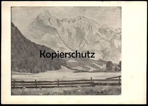 ALTE POSTKARTE HOHER GÖL BEI BERCHTESGADEN GÖLL ARNULF ERICH STEGMANN MUNDMALEREI 1937 Ansichtskarte AK cpa postcard