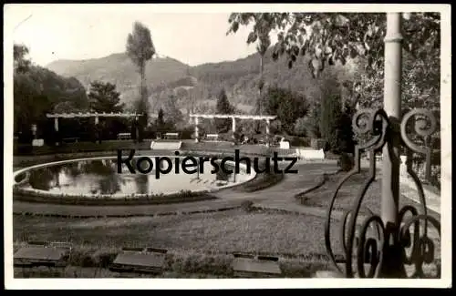 ALTE POSTKARTE ECHTERNACH HOTEL BEL AIR LE PARC BRUNNEN POOL PISCINE Luxemburg Luxembourg cpa AK