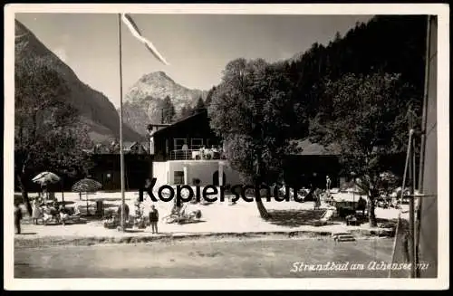 ALTE POSTKARTE STRANDBAD AM ACHENSEE TIROL Österreich Austria Autriche Ansichtskarte AK cpa postcard