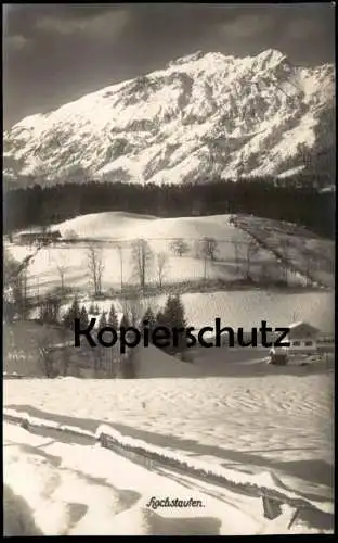 ALTE POSTKARTE HOCHSTAUFEN PANORAMA WINTER SCHNEE PHOTOGRAPH HEINRICH FRÖHLICH BAD REICHENHALL Ansichtskarte AK postcard