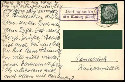 ALTE POSTKARTE BORLINGHAUSEN TEUTONIAKLIPPEN EICHE PANORAMA WILLEBADESSEN IN WESTFALEN oak tree Ansichtskarte postcard