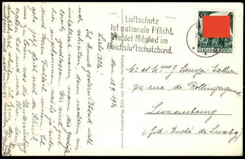 ALTE POSTKARTE BONN AM RHEIN BLICK AUF DIE UNIVERSITÄT 1936 TOR university Ansichtskarte AK cpa postcard