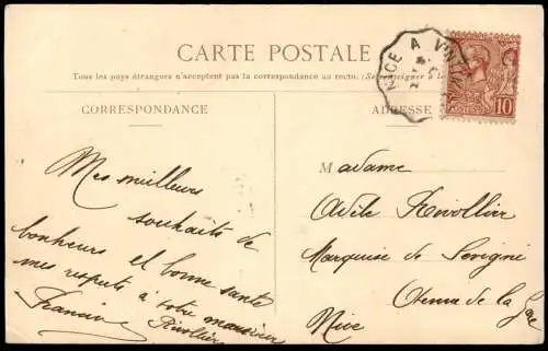 ALTE POSTKARTE DE MONACO JE VOUS ENVOIE MES VOEX DE BONNE ANNÉE KANONEN MONTE CARLO canons cpa postard Ansichtskarte AK