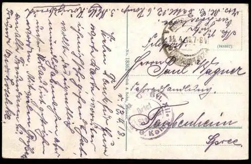 ALTE POSTKARTE KÖNIGSBRÜCK OBERLAUSITZ TRUPPENÜBUNGSPLATZ NEUES LAGER KGL. GARNISON-VERWALTUNG MANNSCHAFTS MUSIKPARK AK