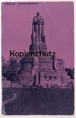 ALTE POSTKARTE HAMBURG DAS BISMARCKDENKMAL 1915 SCHWERT Bismarck-Denkmal monument Ansichtskarte AK cpa postcard