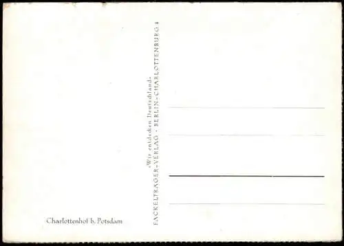 ALTE POSTKARTE POTSDAM CHARLOTTENHOF WIR ENTDECKEN DEUTSCHLAND Ansichtskarte AK cpa postcard