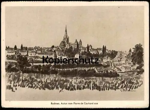 ALTE KÜNSTLER POSTKARTE AUTUN VOM PIERRE DE COUHARD HANS BUCHNER AUS SOLDATENKALENDER 1941 ZENTRALVERLAG NxxxP MÜNCHEN
