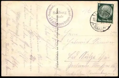 ALTE POSTKARTE BLEILOCHSPERRE ANSICHT VON DER GANS BLEILOCH SAALETALSPERRE SAALBURG-EBERSDORF Ansichtskarte AK postcard