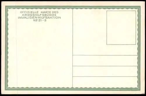 ALTE KÜNSTLER POSTKARTE INVALIDE 1914 ISA JECHL MILITÄR MILITARY Soldat Uniform Ansichtskarte AK cpa postcard