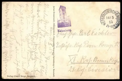 ALTE POSTKARTE VALTENBERGTURM VALTENBERGZAUBER NEUKIRCH LAUSITZ RITTER VALTENBERG Ansichtkarte AK cpa postcard