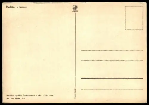 ALTE POSTKARTE SEGELFLUGZEUG AEROKLUB TSCHECHOSLOWAKEI Flugzeug Avion postcard cpa AK