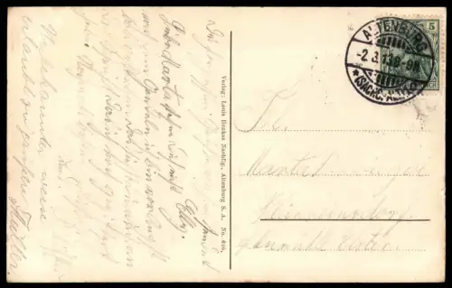 ALTE POSTKARTE ALTENBURG GROSSER TEICH Boot Damen Hüte See Ansichtskarte AK postcard cpa