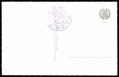 ÄLTERE POSTKARTE BURG ELTZ INNENHOF MIT FASS Wierschem Maifeld Polch Schloss castle chateau postcard Ansichtskarte