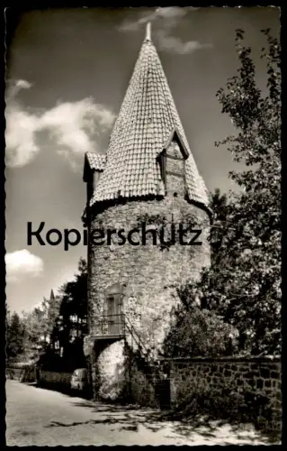 ÄLTERE POSTKARTE BAD SALZUFLEN KATZENTURM TURM STEMPEL LIPPISCHE WAREN EIN WERTBEGRIFF HERMANNSDENKMAL Ansichtskarte