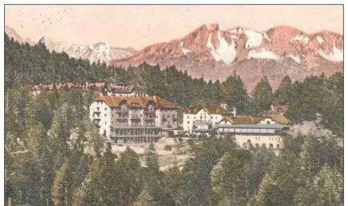 ALTE POSTKARTE DIE HOTELS AN DER MENDEL BOZEN BOLZANO Trentino Alto Adige Fondo Eppan cpa postcard AK