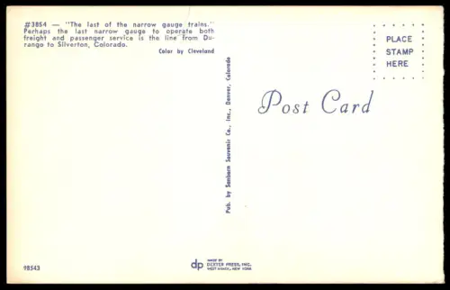 ÄLTERE POSTKARTE DAMPFLOK 476 THE 4 CORNERS AREA USA LOKOMOTIVE locomotive à vapeur steam train