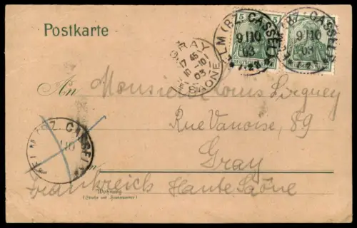 ALTE LITHO POSTKARTE GRUSS VOM BAHNHOF ELM SCHLÜCHTERN DAMPFLOK station gare Ansichtskarte AK