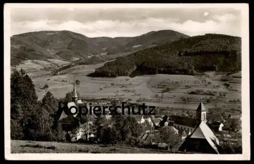 ALTE POSTKARTE ELZACH 1943 PANORAMA SCHWARZWALD ENDSTATION DER ELZTALBAHN Ansichtskarte