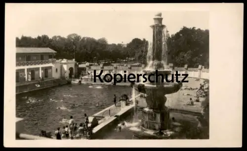 ÄLTERE POSTKARTE ÜDVÖZLET EGERBÖL EGER SCHWIMMBAD BAD Ungarn Hungary Hongrie cpa postcard