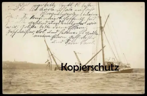 ALTE POSTKARTE HELGOLAND GESTRANDETE SCHIFFE WRACK Ansichtskarte postcard