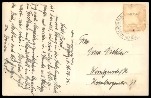 ALTE POSTKARTE ROGÄTZ AN DER ELBE KLUTTURM MIT SCHLOSS AK Ansichtskarte