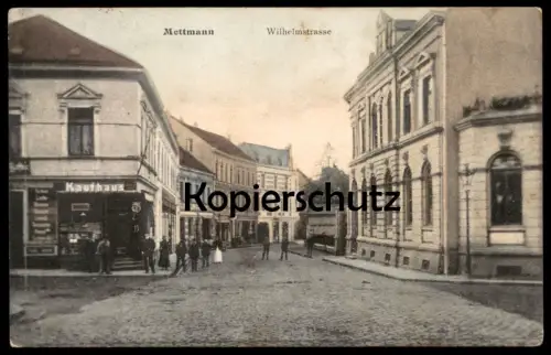 ALTE POSTKARTE METTMANN WILHELMSTRASSE KAUFHAUS 1918 Ansichtskarte AK cpa postcard