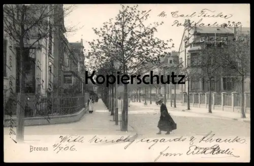 ALTE POSTKARTE BREMEN HORNERSTRASSE 1904 Ansichtskarte postcard cpa AK
